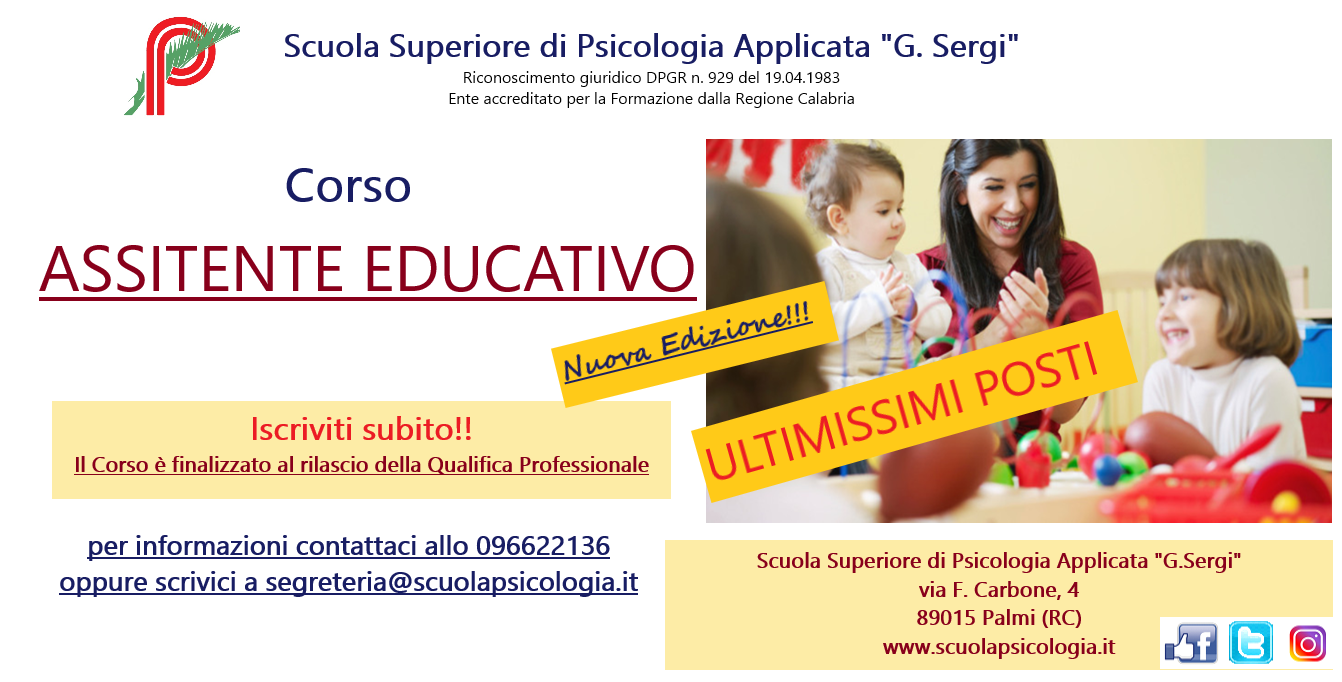 Corso Assistente educativo